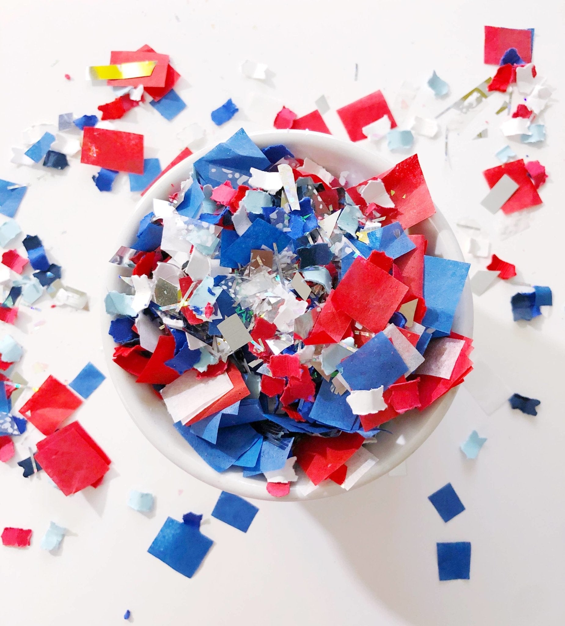 Patriotic Confetti Mix - Oh My Darling Party Co-Faire #Fringe_Backdrop#