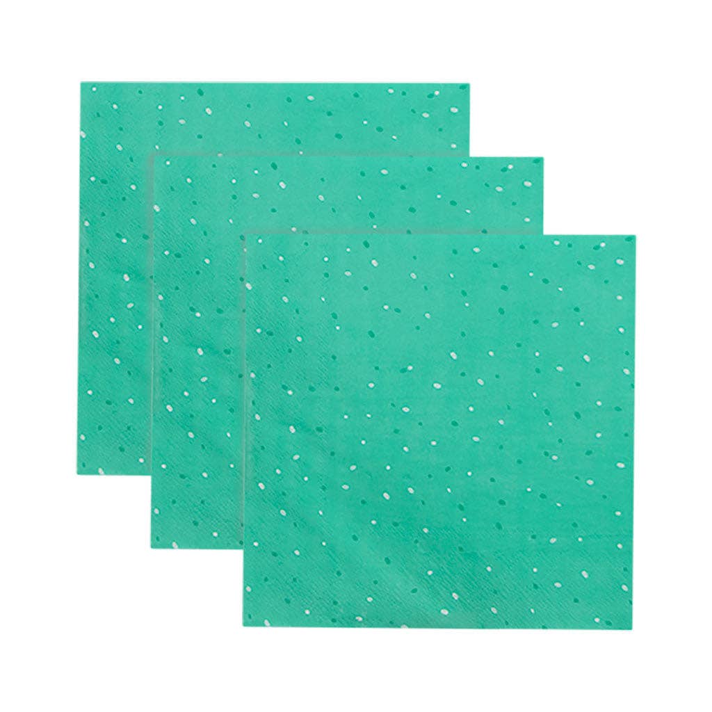 Peacock Green Party Napkins - Oh My Darling Party Co-Fairemermaidnapkins #Fringe_Backdrop#
