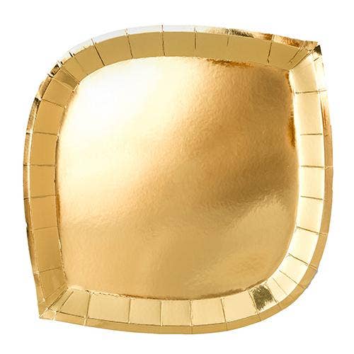 Posh Gold to Go Plates - 3 Size Options - 8 Pk. - Oh My Darling Party Co-Faire #Fringe_Backdrop#