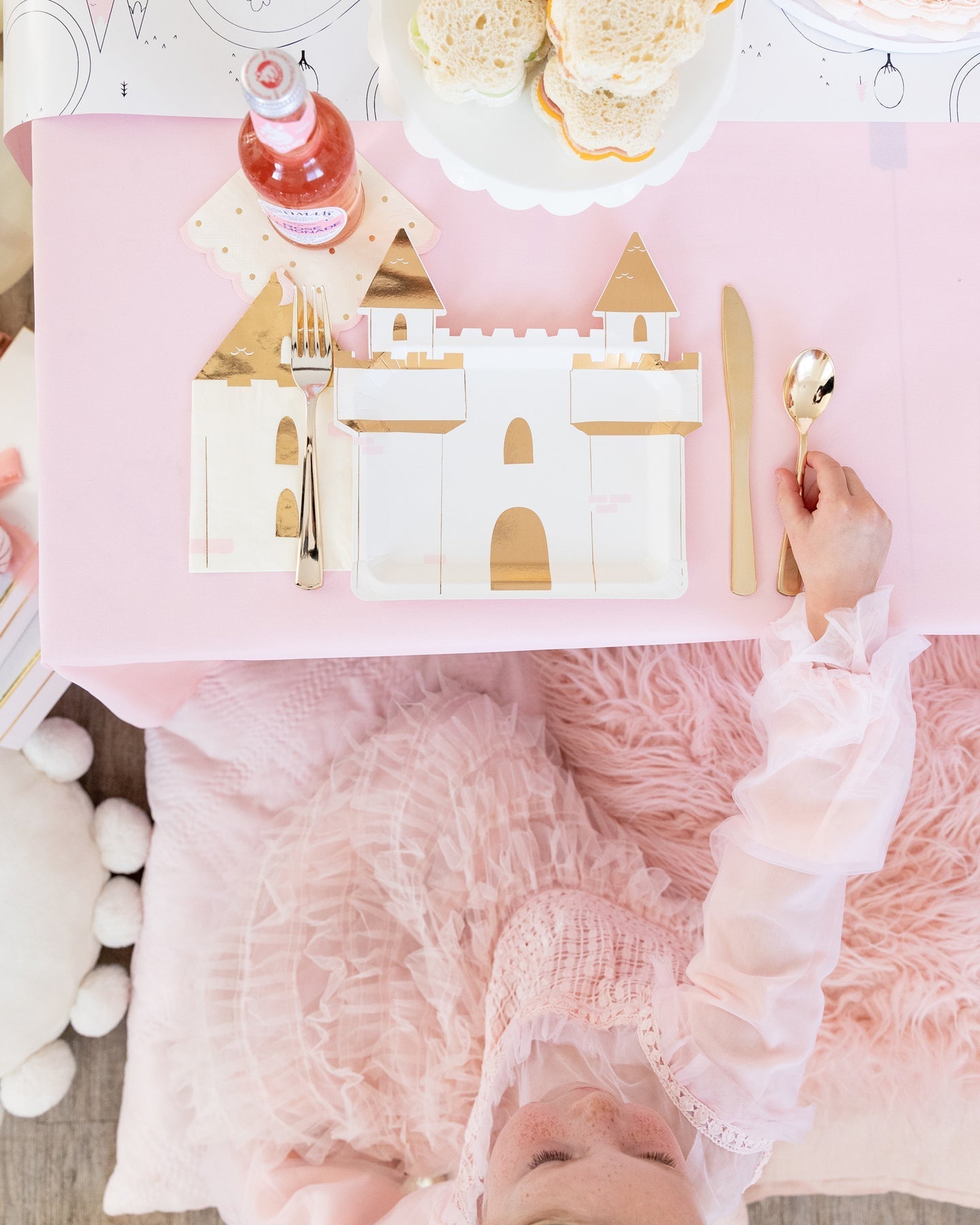 Princess Castle Shaped Plate - Oh My Darling Party Co-birthday girlCastleFaire #Fringe_Backdrop#