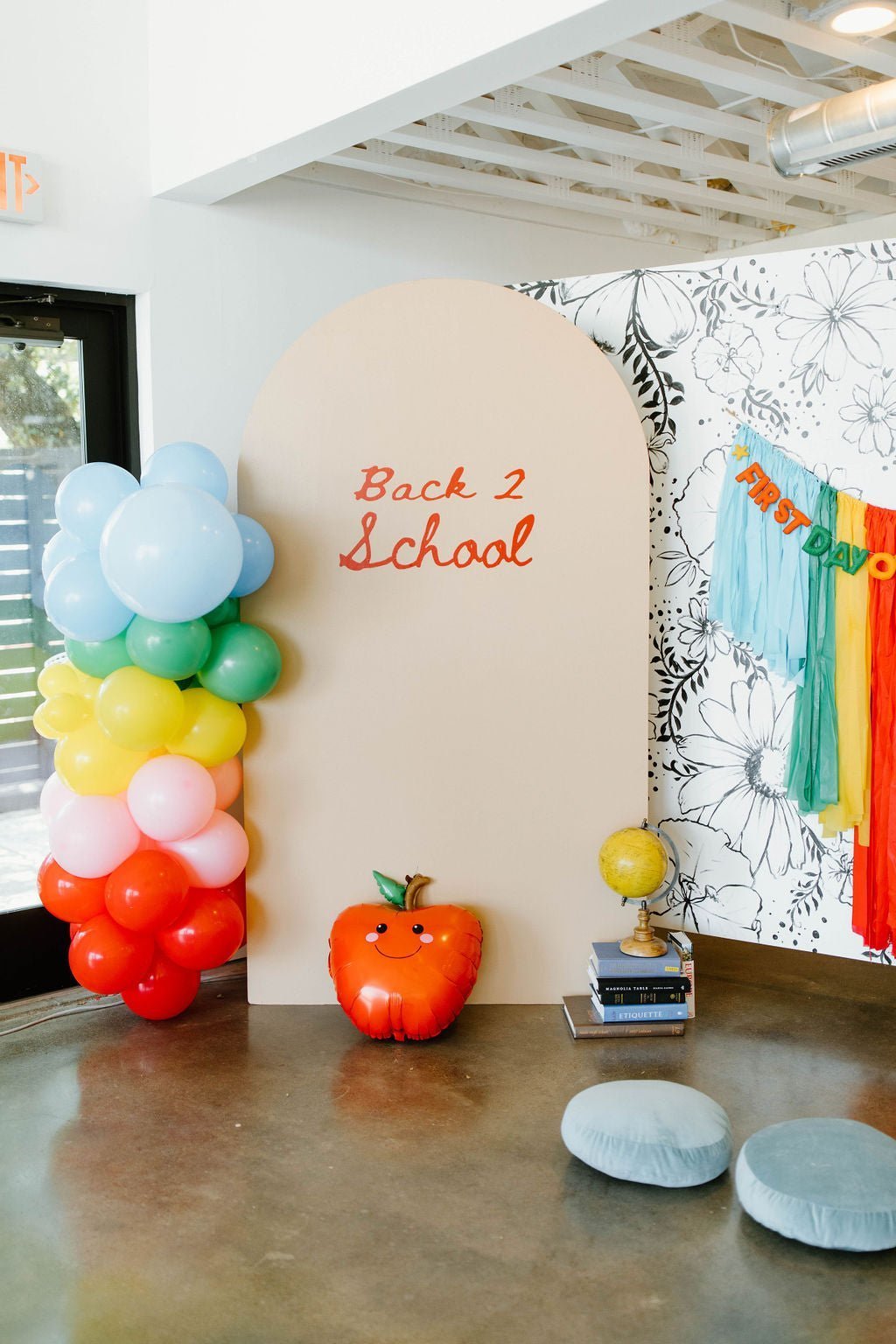Ready To Ship - Back To School Backdrop - Oh My Darling Party Co-Augustback to schoolbermuda #Fringe_Backdrop#