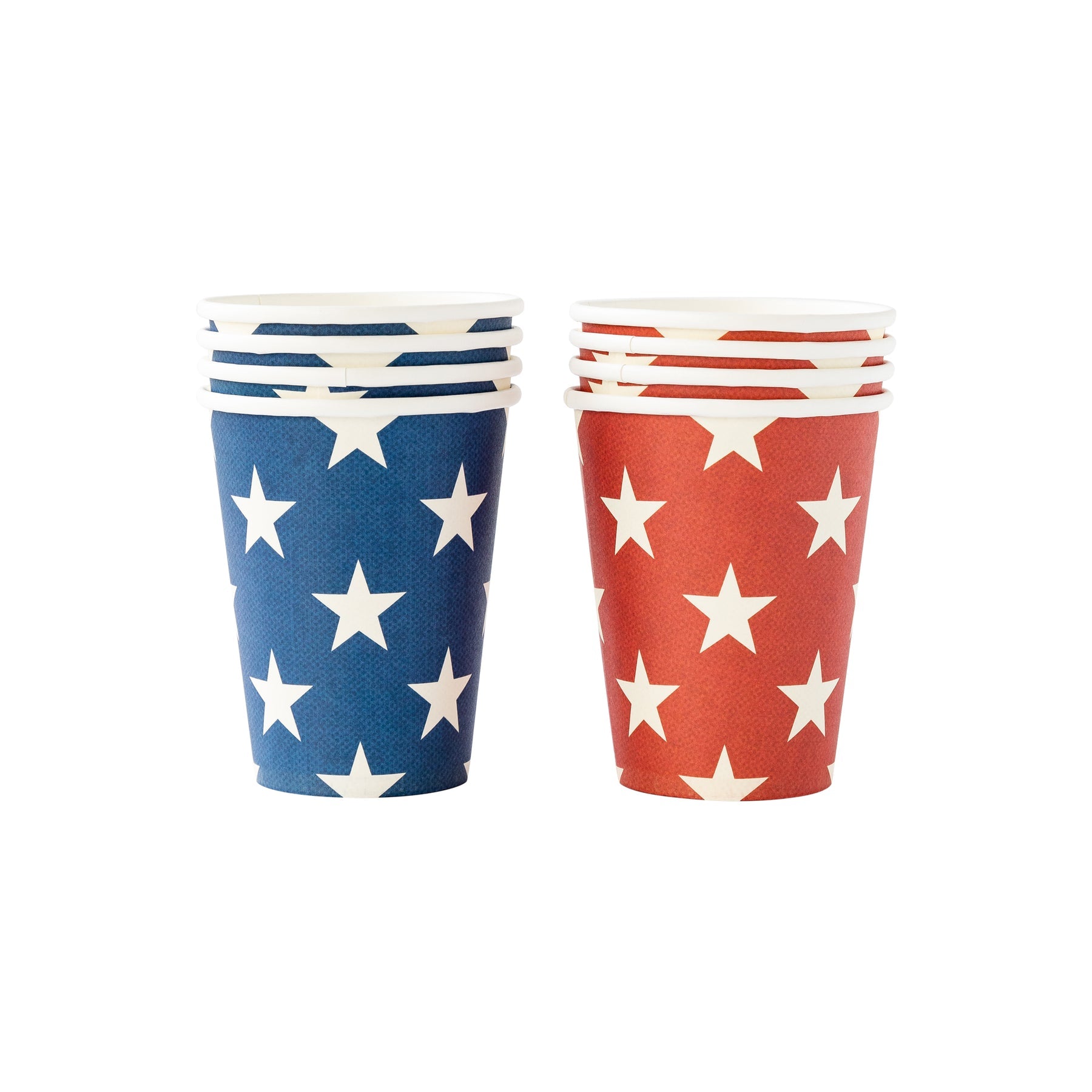 Red and Blue Star Paper Cups - Oh My Darling Party Co-4th july4th of Julyamerica #Fringe_Backdrop#