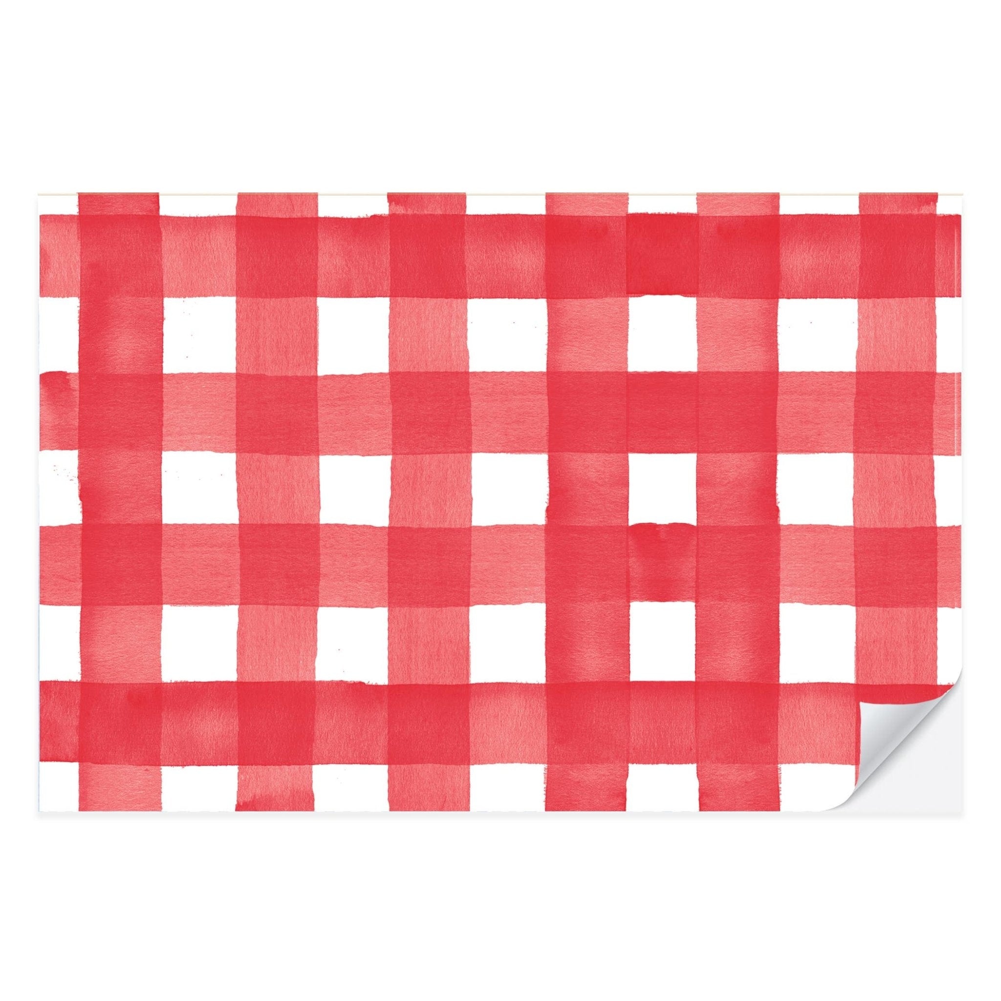 Red Gingham Placemat Pad - Oh My Darling Party Co-FairefarmPatriotic #Fringe_Backdrop#
