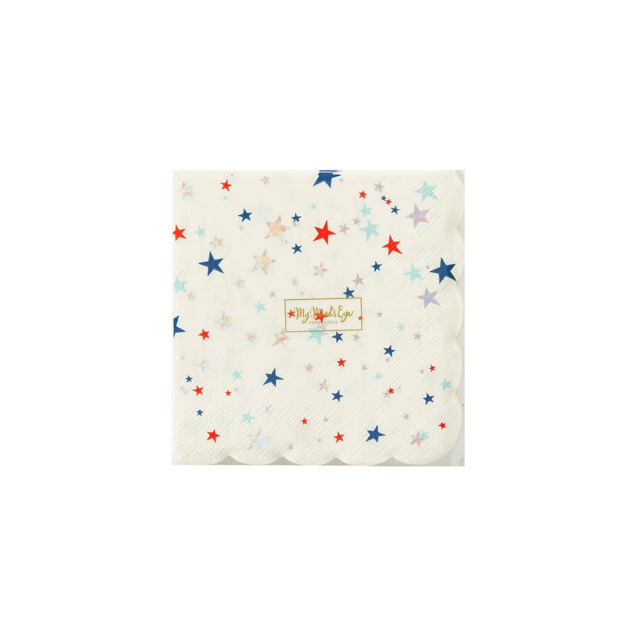 ROC939 - Sparkling Stars Cocktail Napkin - Oh My Darling Party Co-Faire #Fringe_Backdrop#