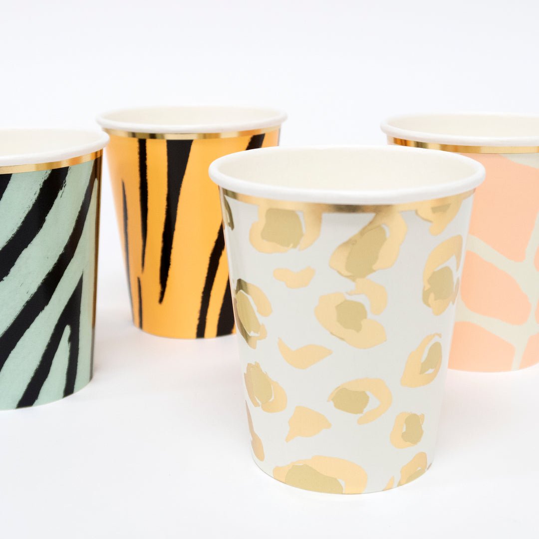 Safari Animal Print Party Cups - Oh My Darling Party Co-143452Boutique Party Cupscheetah #Fringe_Backdrop#