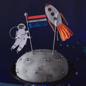 Space Cake Toppers - Oh My Darling Party Co-brightcakecake topper #Fringe_Backdrop#