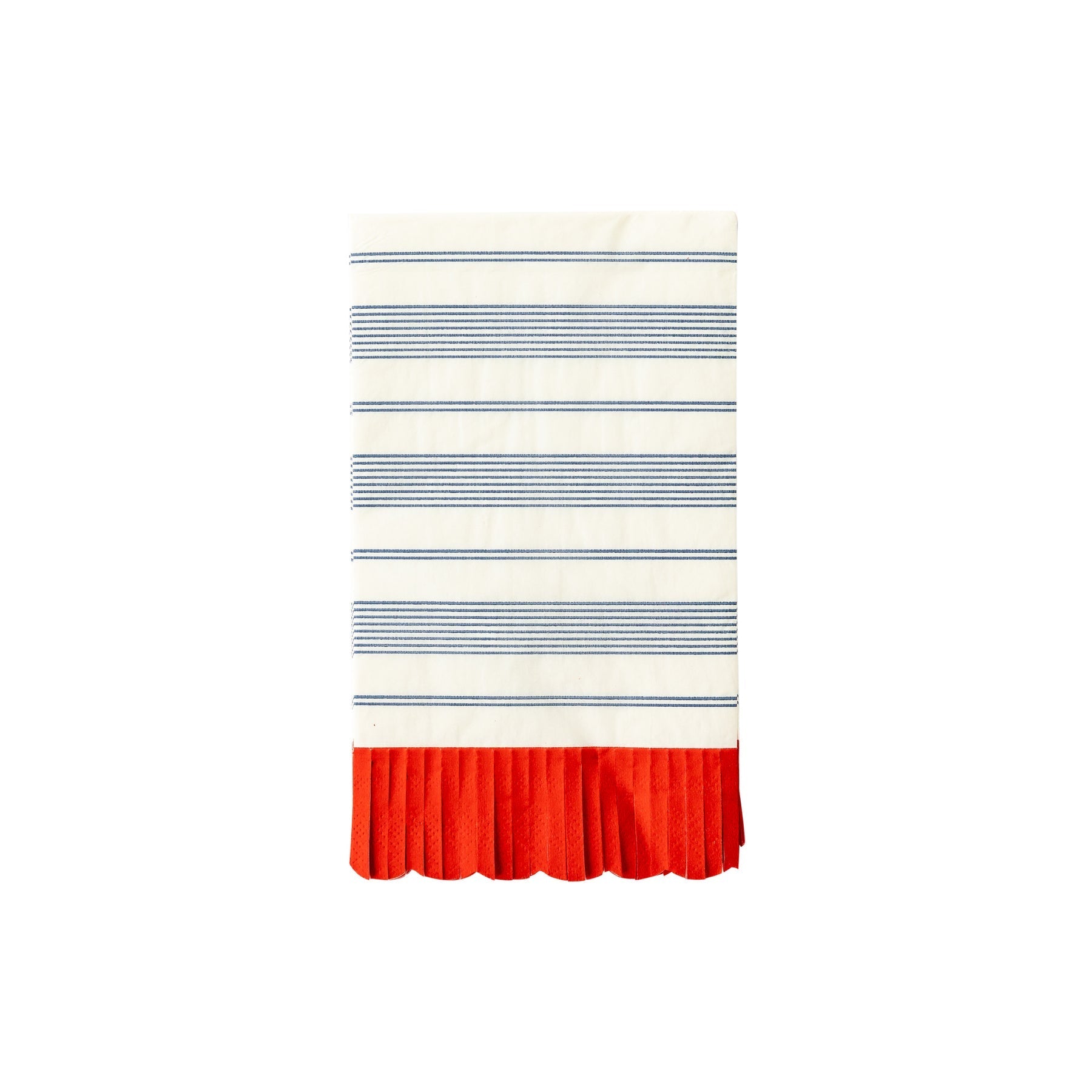Striped Scallop Dinner Napkin - Oh My Darling Party Co-4th july4th of Julyamerica #Fringe_Backdrop#