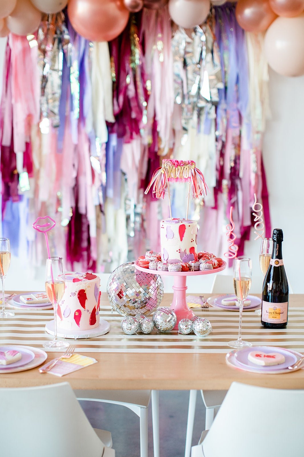 Sweet Shop Valentine's Day Backdrop - Oh My Darling Party Co-baby showerblushbridal shower #Fringe_Backdrop#