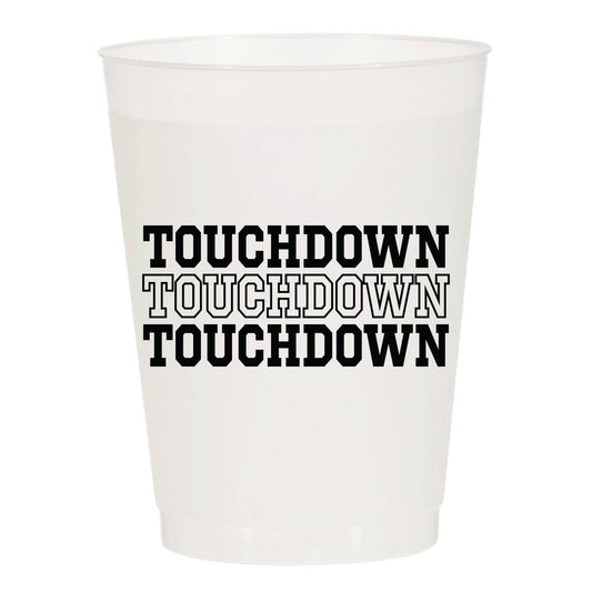 Touchdown Football Tailgate Party - Set of 10 Reusable Cups - Oh My Darling Party Co-back to schoolcollege footballFaire #Fringe_Backdrop#