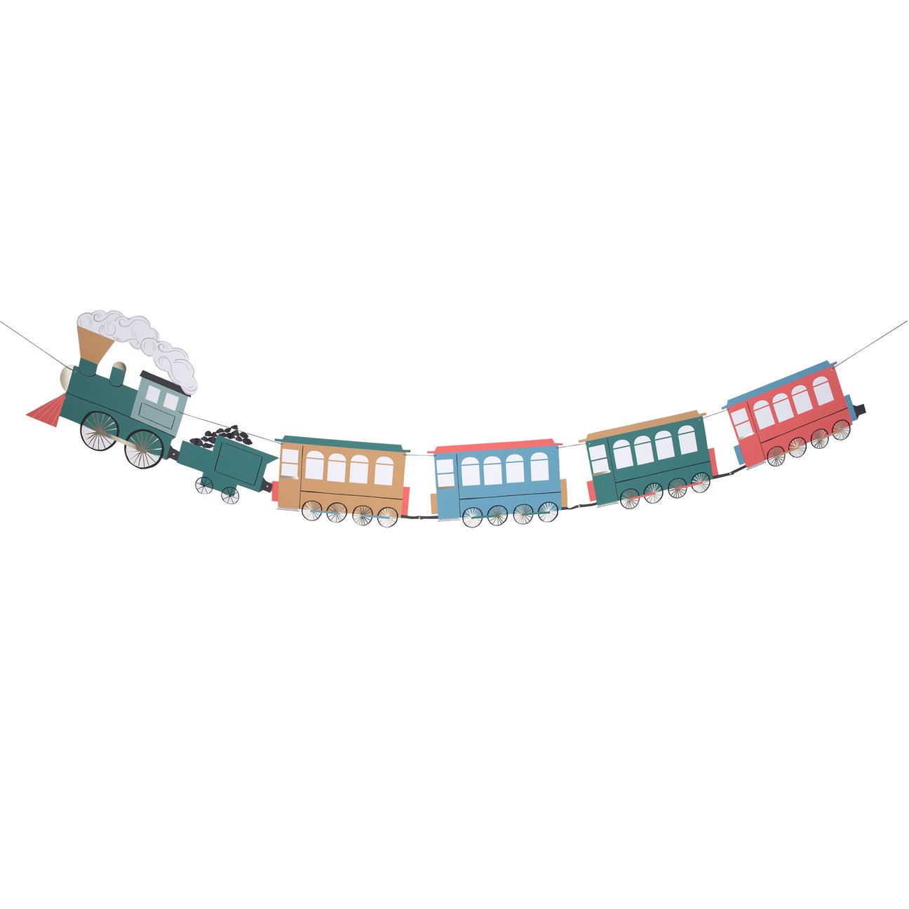 Train Garland - Oh My Darling Party Co-balloonsChoo choogarlands #Fringe_Backdrop#
