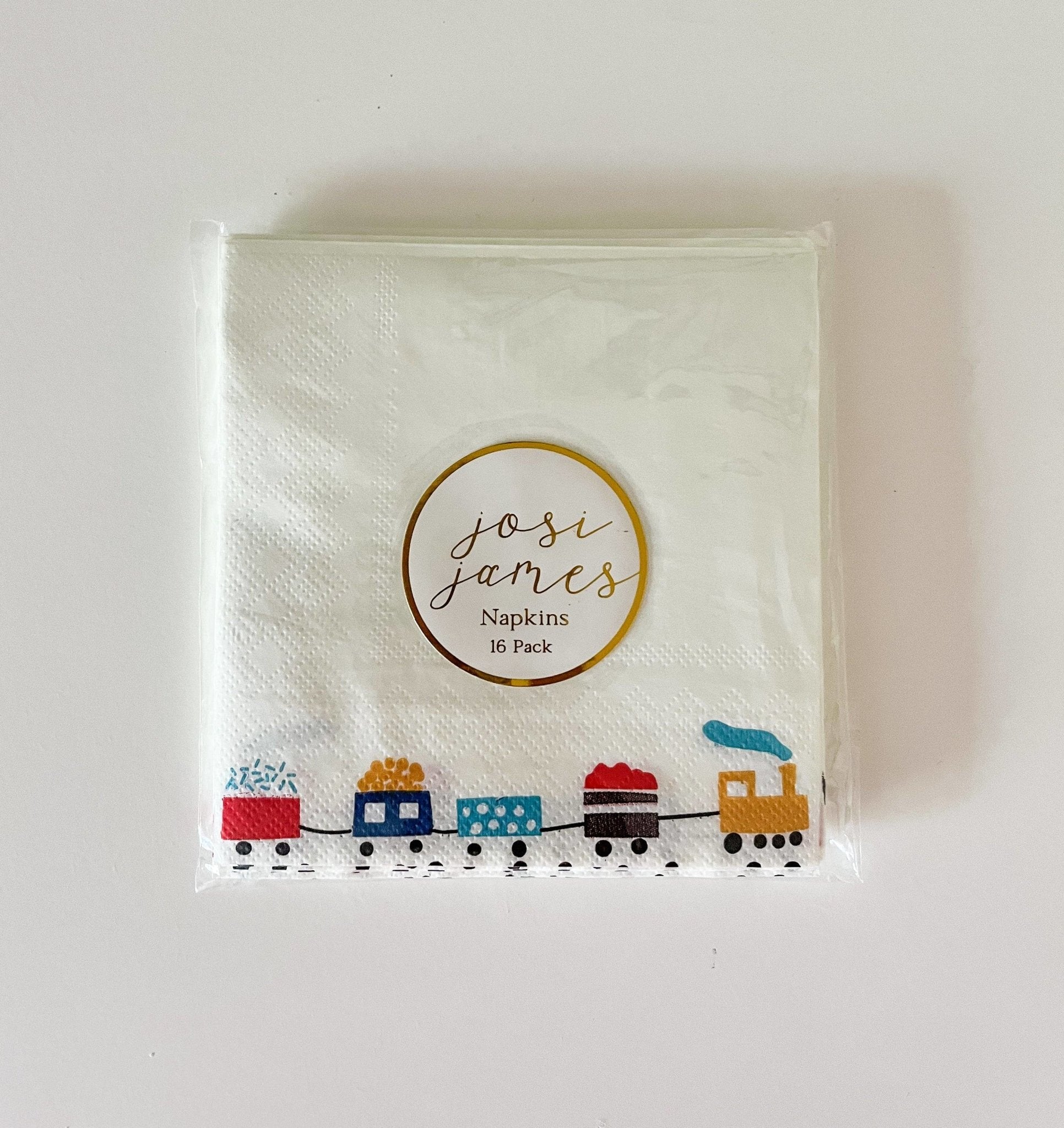 Train Napkins Small - Oh My Darling Party Co-boy partycolorful napkinsguest napkins #Fringe_Backdrop#