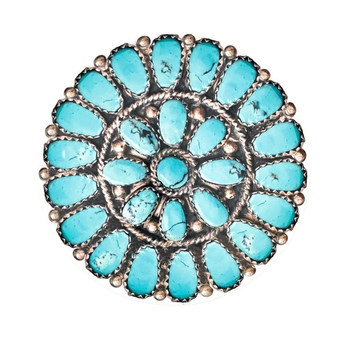 Turquoise Cluster Jewel Dinner Plates - Oh My Darling Party Co-brunch platesCowboyCowgirl #Fringe_Backdrop#