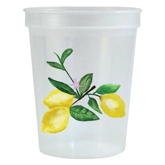 Watercolor Lemon Branch Summer Citrus - Oh My Darling Party Co-BaptismBlue Watercolor Bunnybridal #Fringe_Backdrop#