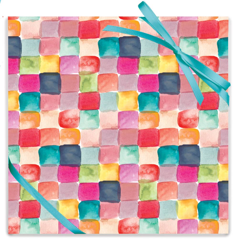 Watercolor Squares Roll Wrap - Oh My Darling Party Co-Fairegift wrapparty supplies #Fringe_Backdrop#