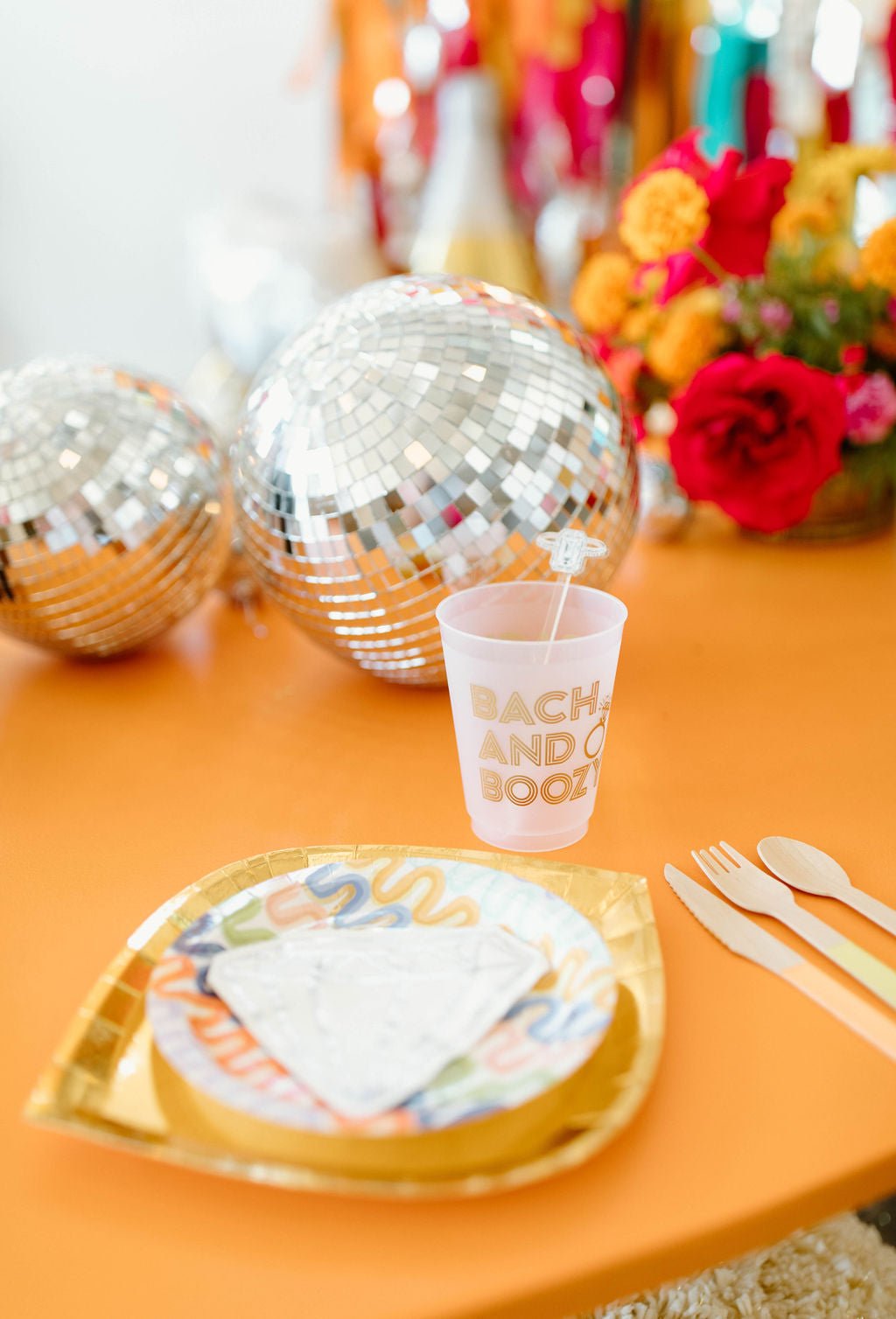 Wavy Lines Small Plate - Oh My Darling Party Co-70's partyFairepaper plates #Fringe_Backdrop#